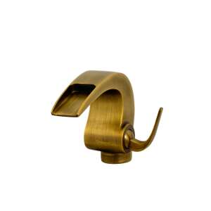TRENDY S Vízesés típusú fürdőszoba mosogató csaptelep, antik bronz - Trendy S Csaptelep