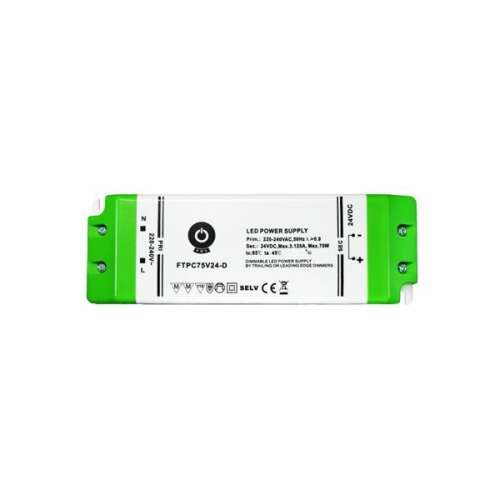 POS Power FTPC75V24-D 24V/2.5A 75W IP20 szabályozható LED tápegység 63021418