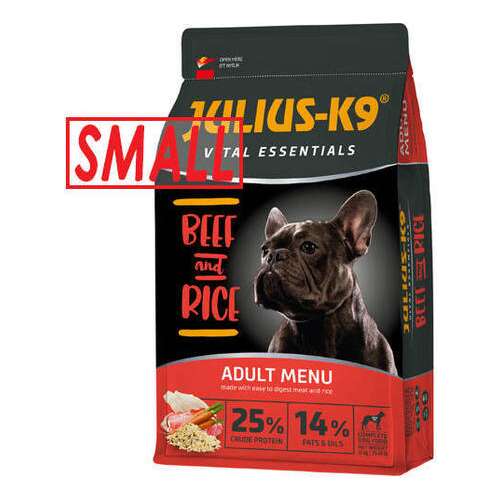 Julius-K9 Vital Essentials Adult Beef & Rice (Kis szemcseméret) 12 kg
