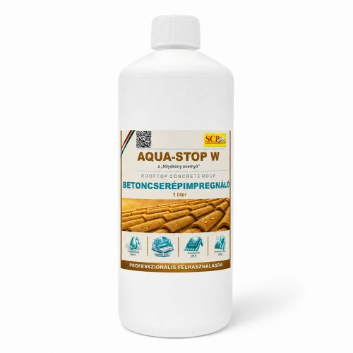 AQUA-STOP W Betoncserép impregnáló - 1 liter 176718124 - Felületkezelő szer