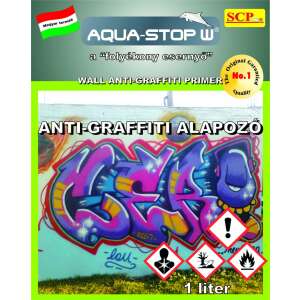 Aqua-Stop W Anti-Graffiti Alapozó, 1 liter, védi a felületeket a graffiti ellen - Általános felülettisztítószer