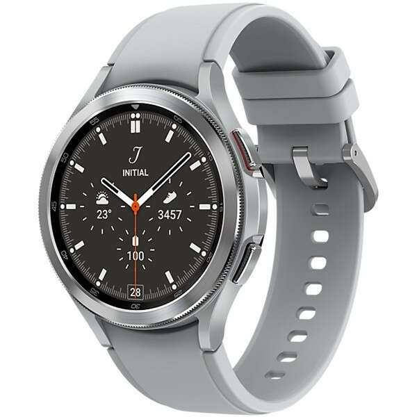 Samsung sm-r895fzsaeue galaxy watch 4 classic lte esim (46mm) ezü...