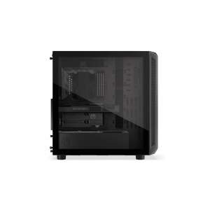 Endorfy Arx 700 Air computer case, black, side view with tempered glass panel - Computer Case