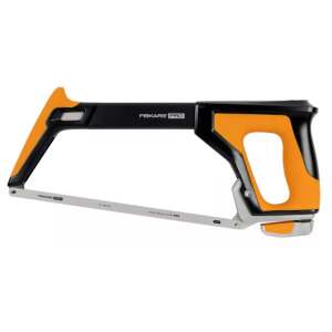 Fiskars Pro TrueTension™ hacksaw, 300mm, 24TPI, black and orange handle, metal blade - Hand Saw