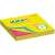 Stick'n 76x76mm neon sticky notes, 100 sheets, 4 colors
