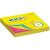StickN 76x76mm 100 Blatt 4-farbiger neonfarbener Haftnotizblock 63103047