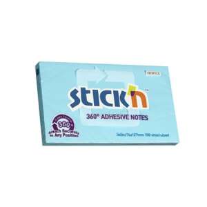 Stick'n 360° Adhesive Notes, 76x127 mm, 100 sheets, blue - OEM