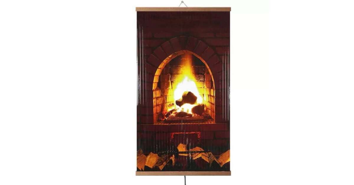 Evoking Fali Infrapanel Kandalló Képpel 105x60 cm | Pepita.hu