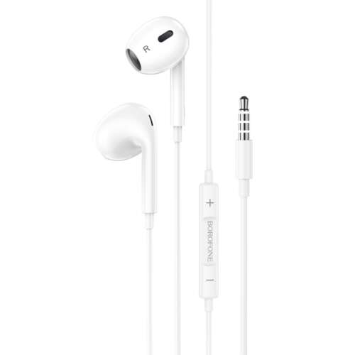 Borofone BM80 Max Gorgeous weiße kabelgebundene Kopfhörer mit 3,5-mm-Klinkenstecker