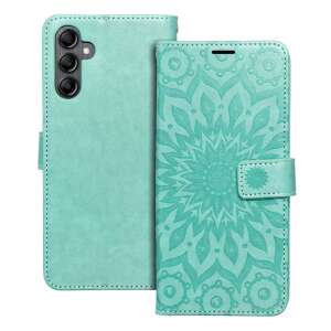Samsung Galaxy A14 4G / A14 5G green mandala flip case with magnetic closure - OEM Phone Case