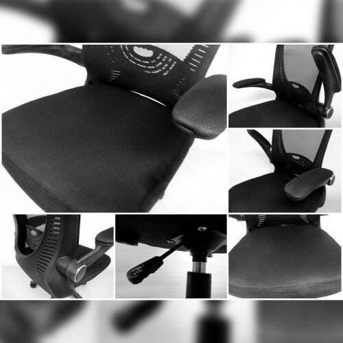 Kollázs az ergonomikus irodai szék jellemzőiről