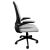 Ergonomikus irodai forgószék, szürke hálós háttámla, állítható magasság, oldalnézet