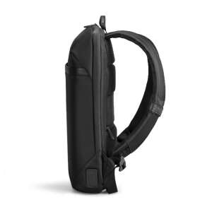 Side view of Kingsons KS3210W black business backpack for 15.6 inch laptop - Laptop backpack