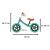 Wymiary rowerka biegowego Ikonka Trike Fix Balance