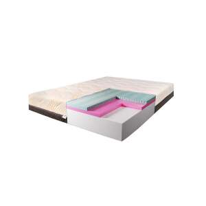 Best Sleep Yellow Diamond orthopedic mattress, cross-section view showing layers of polyurethane foam, latex cold gel, and hypoallergenic cover - Furniture