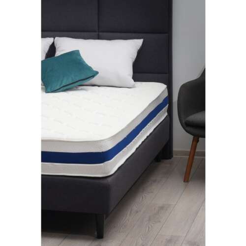 Best Sleep Univers orthopedic mattress, 65 x 185 cm, white with blue stripe
