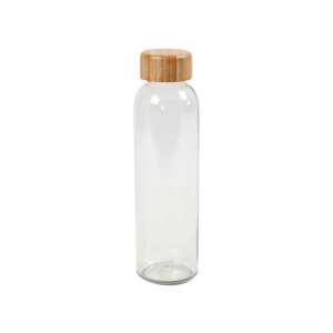 Glass water bottle with bamboo lid, 500ml - Food & beverage carrier