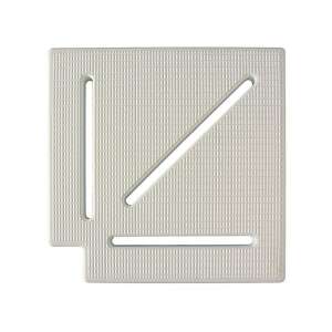 90 fokos túlfolyó sarokelem, 300mm, medencéhez vagy lefolyórendszerekhez - Túlfolyórács & Profil