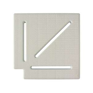 90 fokos túlfolyó sarokelem, 145mm, medencékhez vagy vízelvezető rendszerekhez - Túlfolyórács & Profil