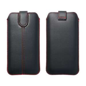 Haffner ultraslim black universal pull tab phone case front and back view - Phone Case