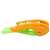 Timeless Tools Foldable Plastic Slide, side view of the green and orange slide for kids, outdoor indoor play equipment