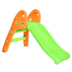 Timeless Tools Foldable Plastic Slide, green and orange slide for kids, outdoor and indoor play - Sport & Leisure