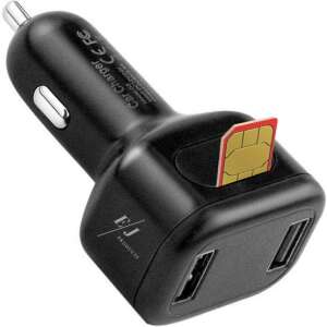 Încărcător auto USB dublu cu GPS tracker - Incarcatoare auto