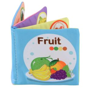 Babakönyv - Gyümölcsök - Textil - 11x11 cm 131797502 - Babakönyv