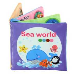 Babakönyv - Tengeri Állatok - Textil - 11x11cm 131797505 - Babakönyv