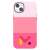 Mercaton® iPhone 14 tok, rózsaszín, Ütésálló ökológiai bőr védőtok