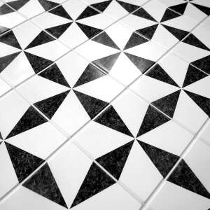 Panou decorativ din PVC cu model de marmură alb-negru, panou decorativ pentru bucătărie, baie, living, hol, design abstract, prim-plan - Design interior