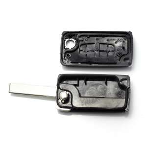 Citroen / Peugeot 307 car key shell, 2 buttons, without battery holder, VA2-SH2 blade - Carguard