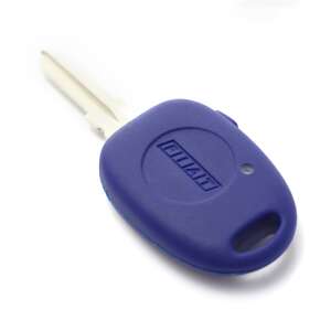 Fiat car key housing with one button, blue, assembled - Carguard