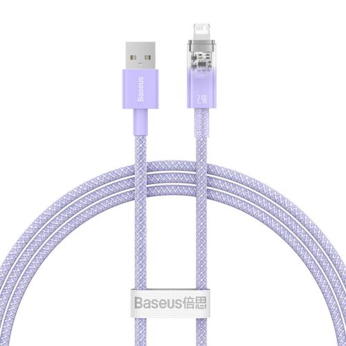 Baseus USB-A to Lightning Explorer Series 1m 2.4A fast charging cable (purple) 113346616