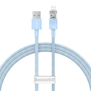 Fast Charging Cable Baseus Explorer USB to Lightning 2.4A 1M (blue) 66147201 