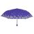 Umbrelă damă MINI manuală Perletti flori buline albastru 131507197