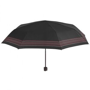 Umbrelă bărbați MINI manuală Perletti dungi negru-roșu 131507234 - Umbrele