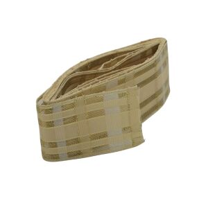 Cream and gold checkered decorative ribbon, 38mm wide - Nonbrand Gift ribbon & bow