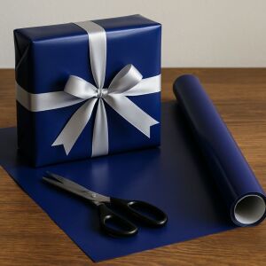 Solid Blue Gift Wrapping Paper 131507595 - Gift wrapping