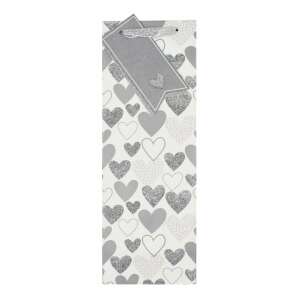 Подаръчна торбичка Clairefontaine с дизайн със сребърни сърца - Изкуства и хобита