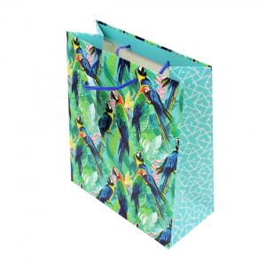 Paper Gift Bag L Parrots 131508281 - Art & Craft