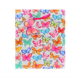 Gift Bag M paper light butterflies 131508303 - Art & Craft