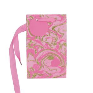 Подаръчна торбичка за парфюм Clairefontaine P Pink Marble Glitter, 20 x 12,5 x 9 cm 131508328 - Изкуства и хобита