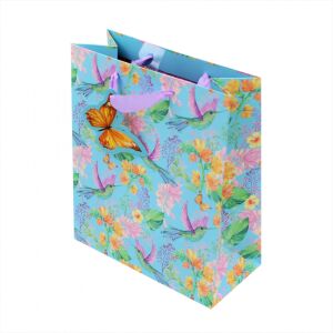 Хартиена подаръчна торбичка M Humming Bird, 21,5 x 25 x 10 см 131508372 - Изкуства и хобита