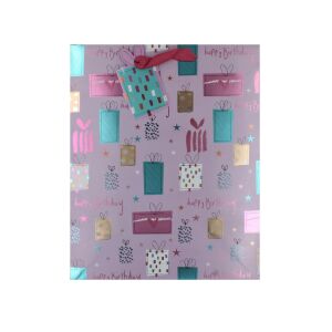 Pink Birthday Paper Gift Bag L 131508404 - Art & Craft