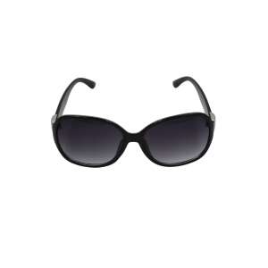 Black sunglasses for women with silver accents - Women's Sunglass