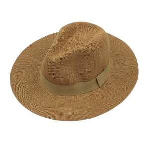 Barna, széles karimájú strandkalap férfiaknak - Női kalap