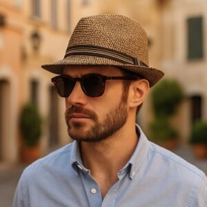 Férfi Strandsapka - Barna - Szalaggal 138977550 - Férfi kalap