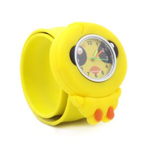 PopWatch Kacsás yellow kids watch angled view - Kids' Watch