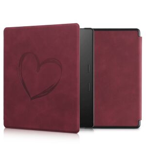 Kwmobile Case for Amazon Kindle Oasis 10, red, eco-leather, 56972.05